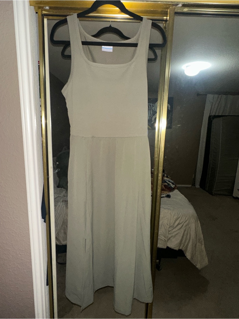 Columbia Cream Sleeveless Maxi Dress